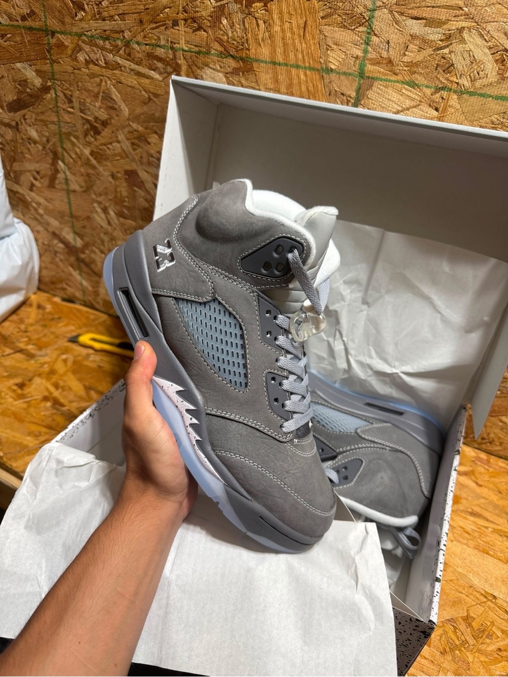 Air Jordan 5 Retro ‘Wolf Grey’ (Men Sizes)